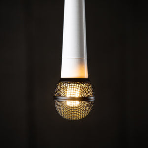 3D-Printed Microphone Pendant Lamp - Custom Colors and Grill