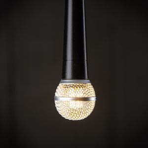 3D-Printed Microphone Pendant Lamp - Custom Colors and Grill