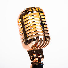 Retro Microphone Lamp - Rose Gold - Microphone Mania