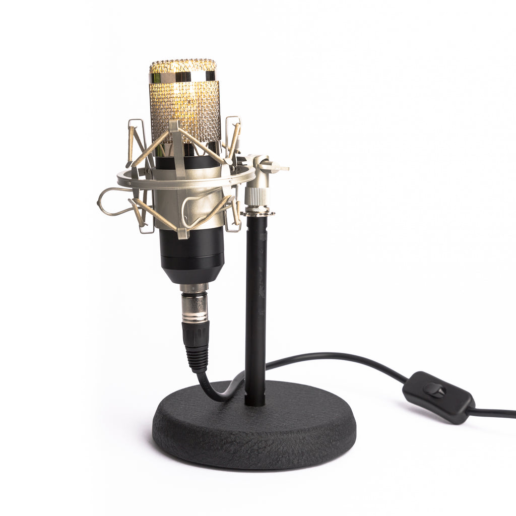 Studio Microphone Desk Lamp - Black - Microphone Mania